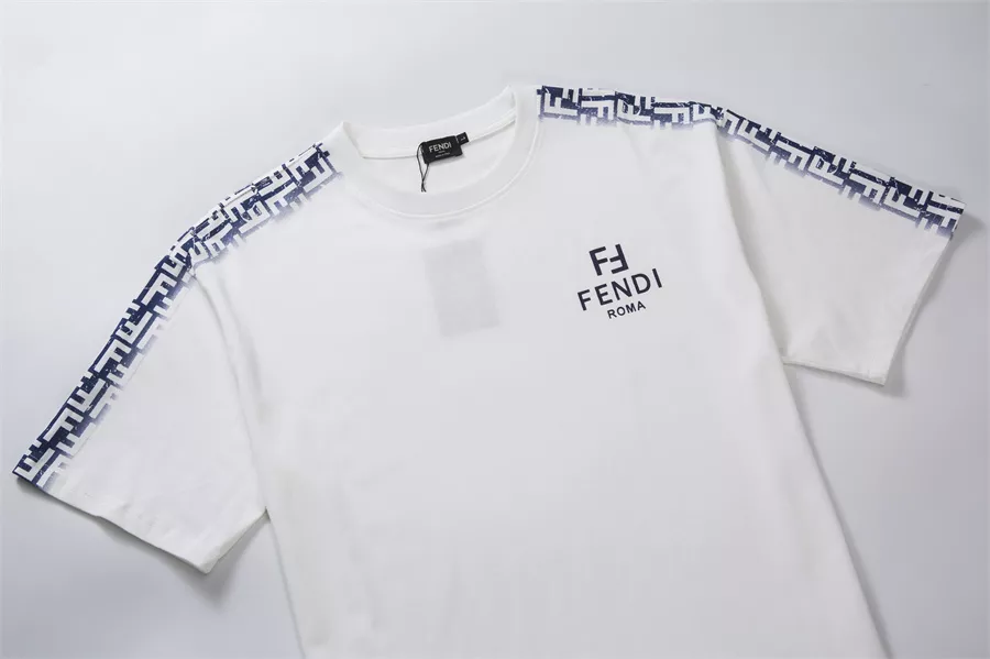 fendi t-shirt manches courtes pour unisexe s_12771a52